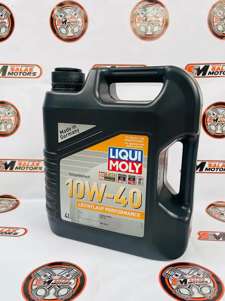 Bidón negro de 4 litros de aceite Liqui Moly 10W-40
